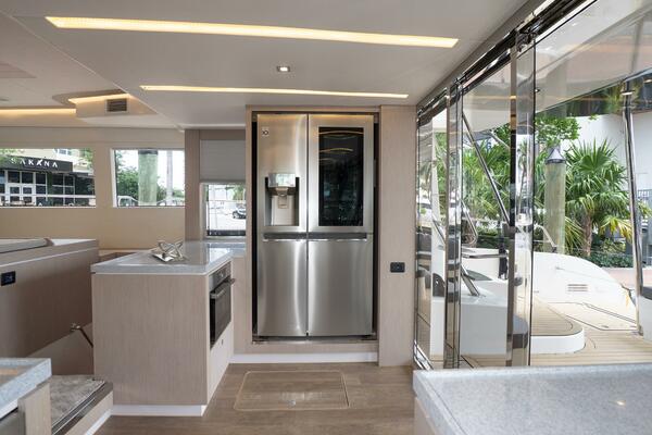 Alva OE 54 Galley Refrigerator On Starboard