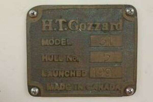 Photo of the 1991 Gozzard 31 "Rhythm"