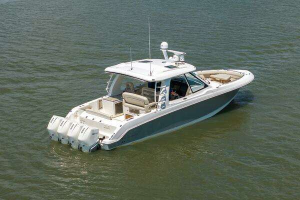Photo of the 2022 Boston Whaler 380 Realm "Clay Fam"