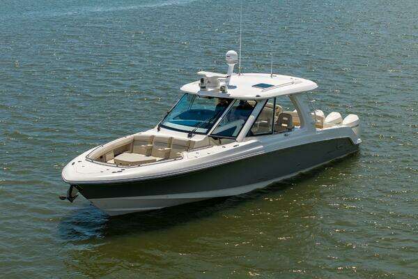 Photo of the 2022 Boston Whaler 380 Realm "Clay Fam"