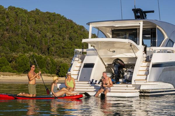 Riviera 6800 Sport Yacht PE Watersports Garage 01 Scaled