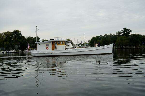 Photo of the 1938 Custom Chesapeake Bay Buyboat "Choptank"