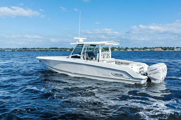 2019 Boston Whaler 380 Outrage 'Lima Kilo' - Profile Port