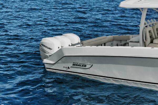 2019 Boston Whaler 380 Outrage 'Lima Kilo' - Profile Starboard Stern