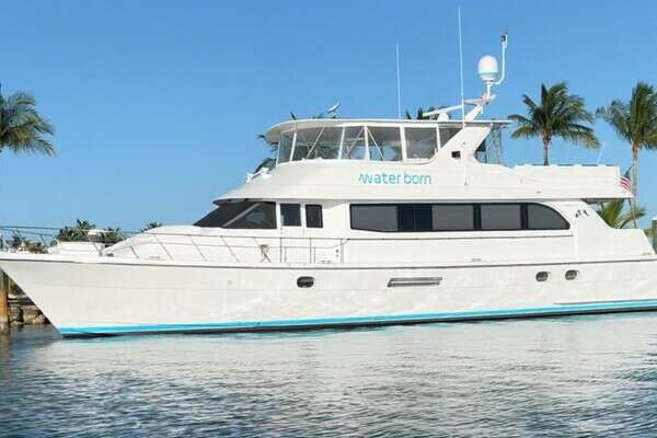 75-ft-Hatteras-2003-Cockpit MY-WATER BORN Hillsboro Beach Florida United States  yacht for sale