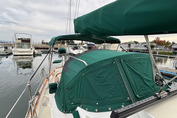 Dodger with hand rails