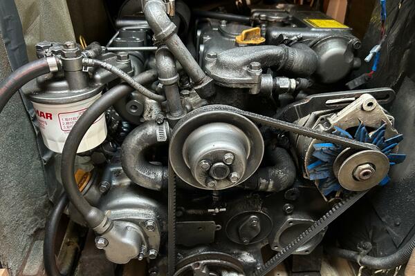 Yanmar, looking aft