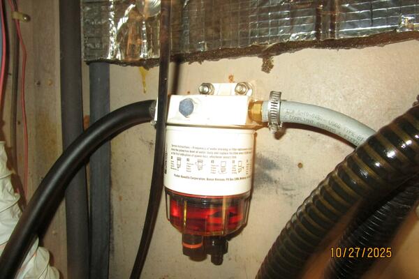 36' S2 auxiliary Racor fuel filter