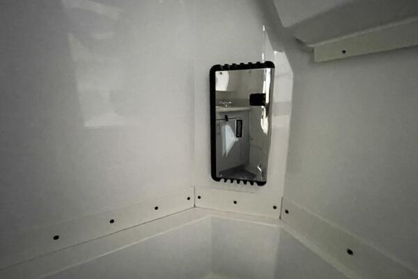 Mounted Mirror Inside Center Console Boat Head
