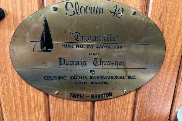 Photo of the 1984 Slocum 43 "TROUVAILLE"