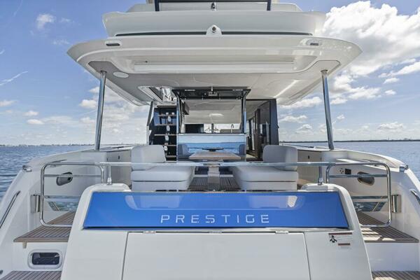 2026 Prestige F5.7 Flybridge - Stern Overview