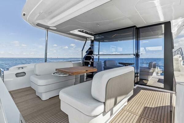 2026 Prestige F5.7 Flybridge - Aft Deck