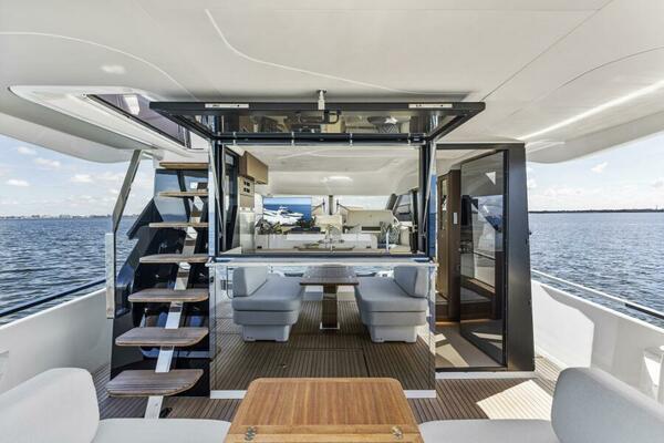 2026 Prestige F5.7 Flybridge - Aft Deck
