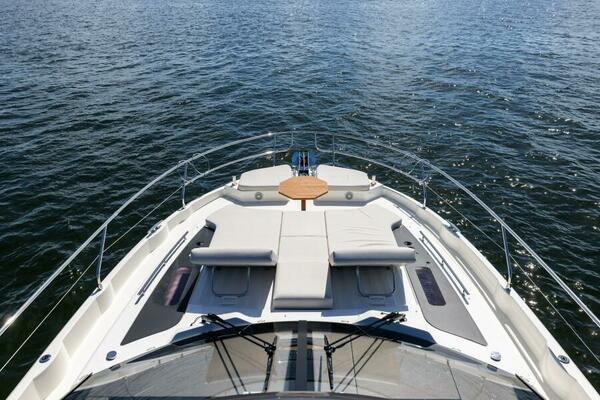 2026 Prestige F5.7 Flybridge - Flybridge View of Foredeck