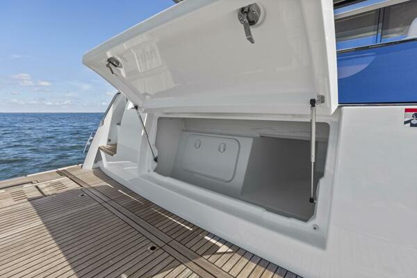 2026 Prestige F5.7 Flybridge - Aft Storage