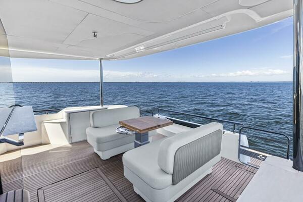 2026 Prestige F5.7 Flybridge - Aft Deck