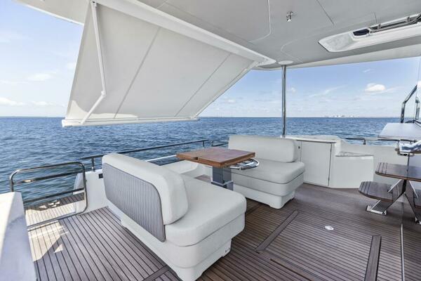 2026 Prestige F5.7 Flybridge - Aft Deck