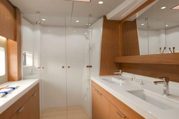 View Of The Owner’s Cabin Bathroom