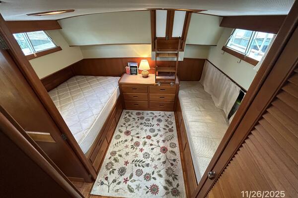 42' Grand Banks master stateroom