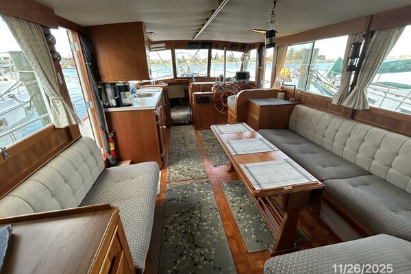 42' Grand Banks salon forward
