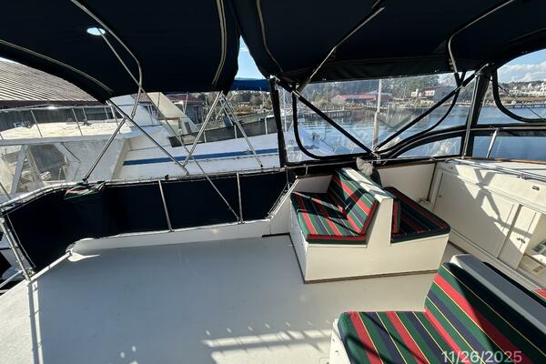 42' Grand Banks flybridge port