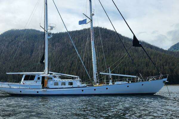 Custom Thackwray Pilothouse Motorsailer Yacht For Sale
