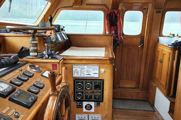 Custom Thackwray Pilothouse Motorsailer Yacht For Sale
