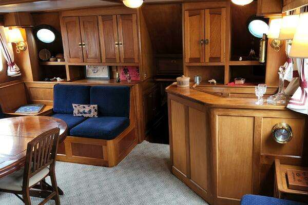 Custom Thackwray Pilothouse Motorsailer Yacht For Sale