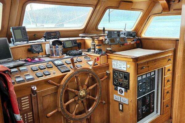 Custom Thackwray Pilothouse Motorsailer Yacht For Sale