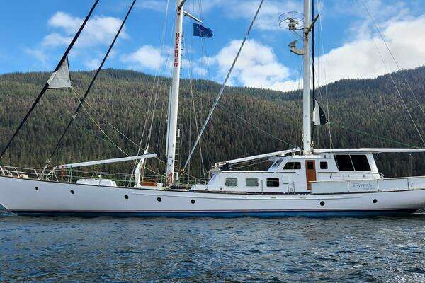 Custom Thackwray Pilothouse Motorsailer Yacht For Sale