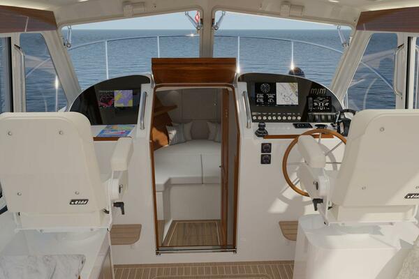 Helm with Cabin Entry