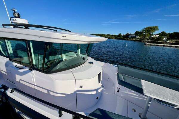 Photo of the 2022 Axopar 28 Cabin with AFT CABIN