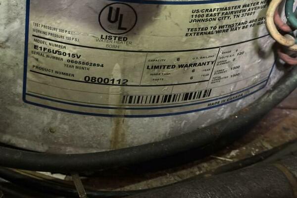 44' Marine Trader Water Heater