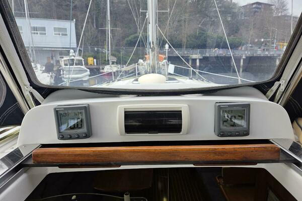 Instruments at companionway