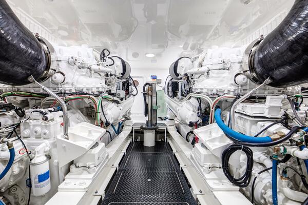 Viking 70 Convertible - Engine Room