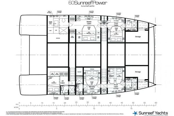 Sunreef 60 NERO- Dimensions