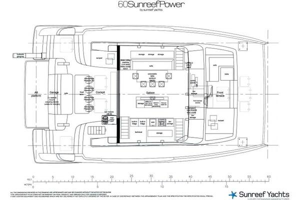 Sunreef 60 NERO- Dimensions