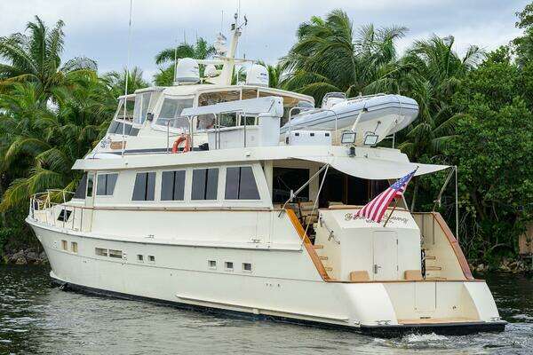 Photo of the 1991 Hatteras 78 Cockpit Motor Yacht "FOREVER YOUNG"