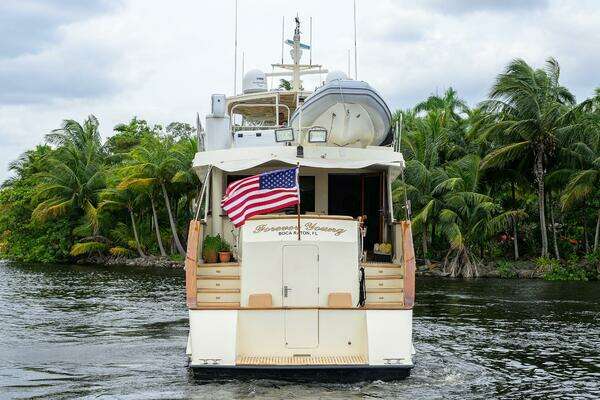Photo of the 1991 Hatteras 78 Cockpit Motor Yacht "FOREVER YOUNG"
