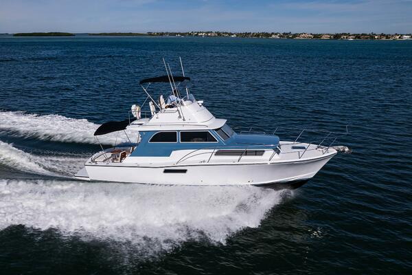 Bertram 38 - FIELD & SEA - Starboard Profile