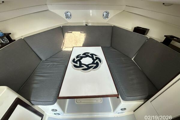 28' Albin cabin settee-custom table