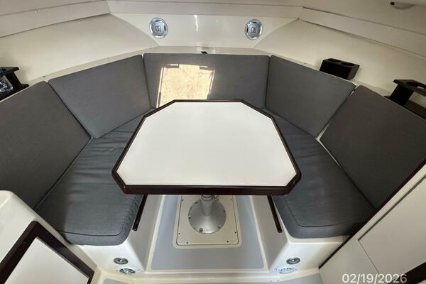 28' Albin cabin settee-original table