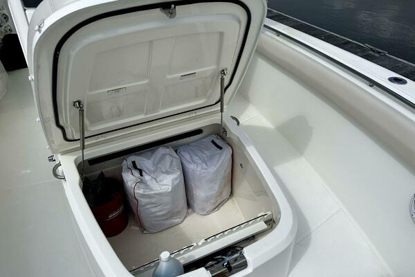 Boston Whaler 33 BOTTOMS UP -  Bow Seating/Storage 