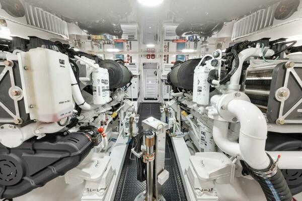 Viking 72 Skybridge - Chelsea -Engine Room