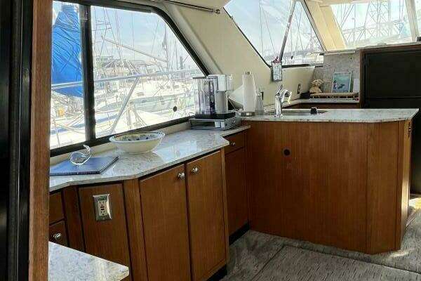 Photo of the 1996 Bayliner 3788 Command Bridge "Wicked Twisted Road"