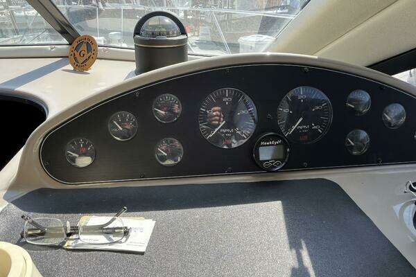 Photo of the 1996 Bayliner 3788 Command Bridge "Wicked Twisted Road"