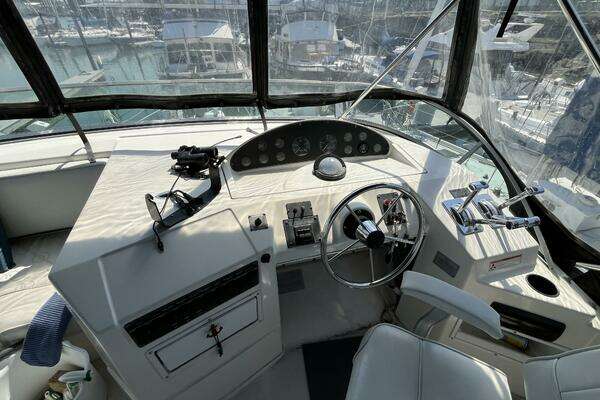 Photo of the 1996 Bayliner 3788 Command Bridge "Wicked Twisted Road"