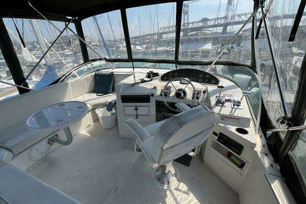 Photo of the 1996 Bayliner 3788 Command Bridge "Wicked Twisted Road"