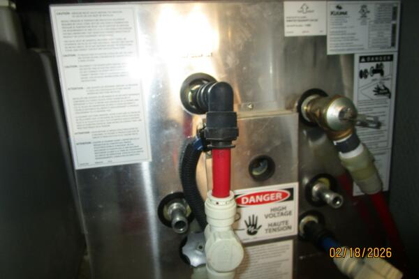 43' Mainship water heater