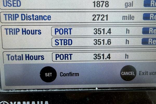 Yamaha Display With Original Engine Hour Reading.